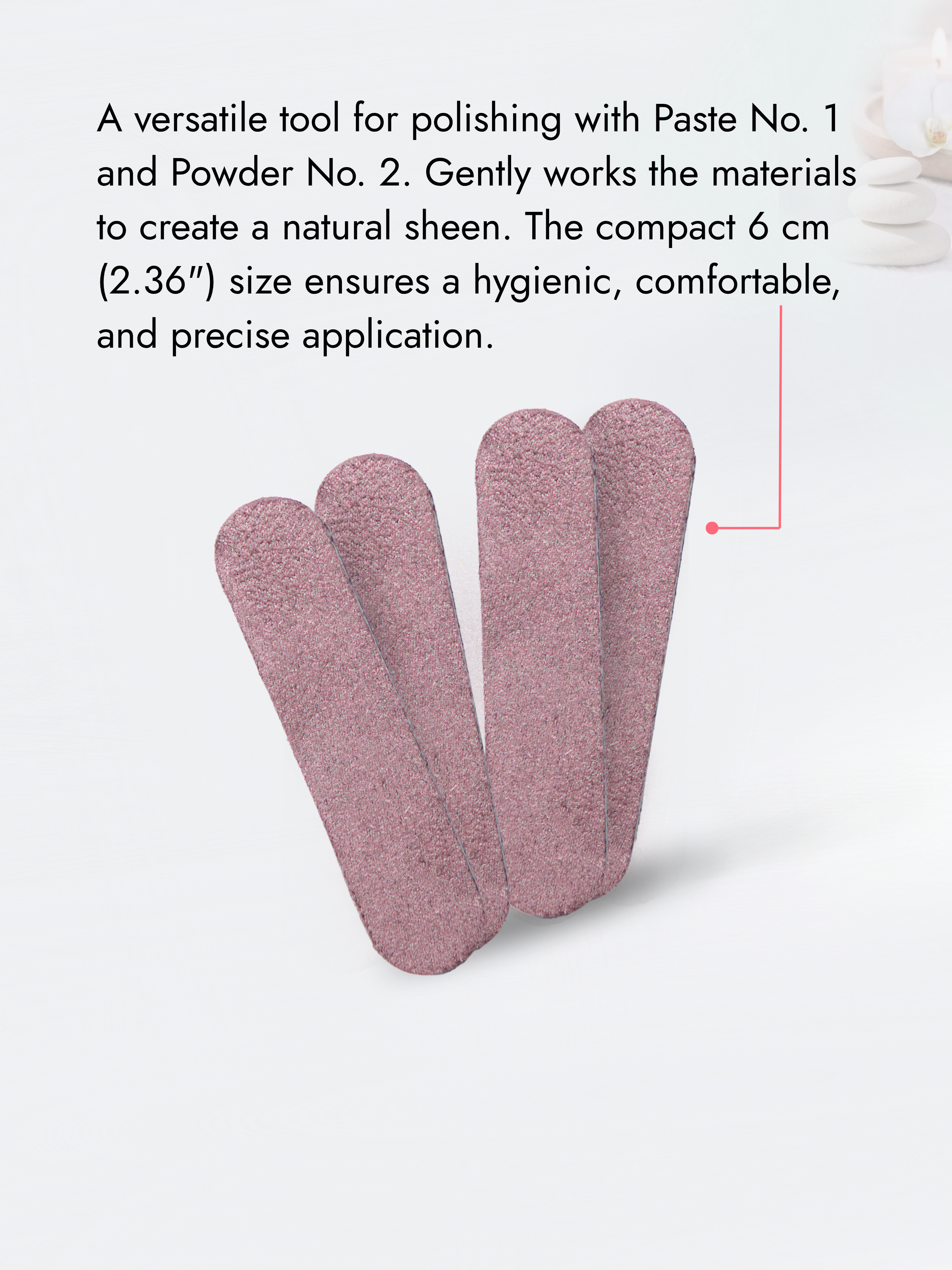 Double-Sided Suede & Polishing Files Set for Japanese Manicure – 4 Pack, YaM8