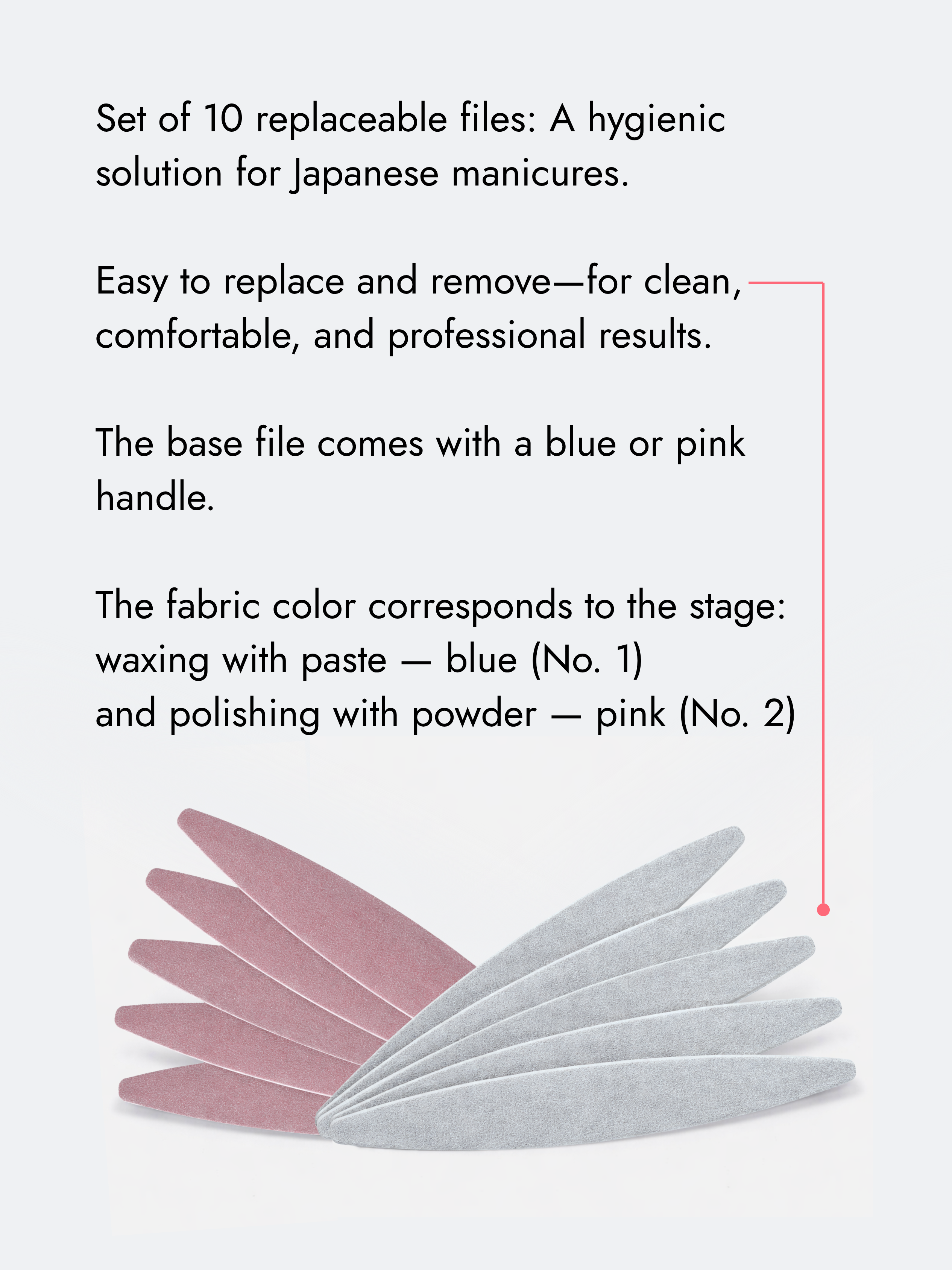 Japanese Manicure Suede File Refills – 10 Pack, YaM8