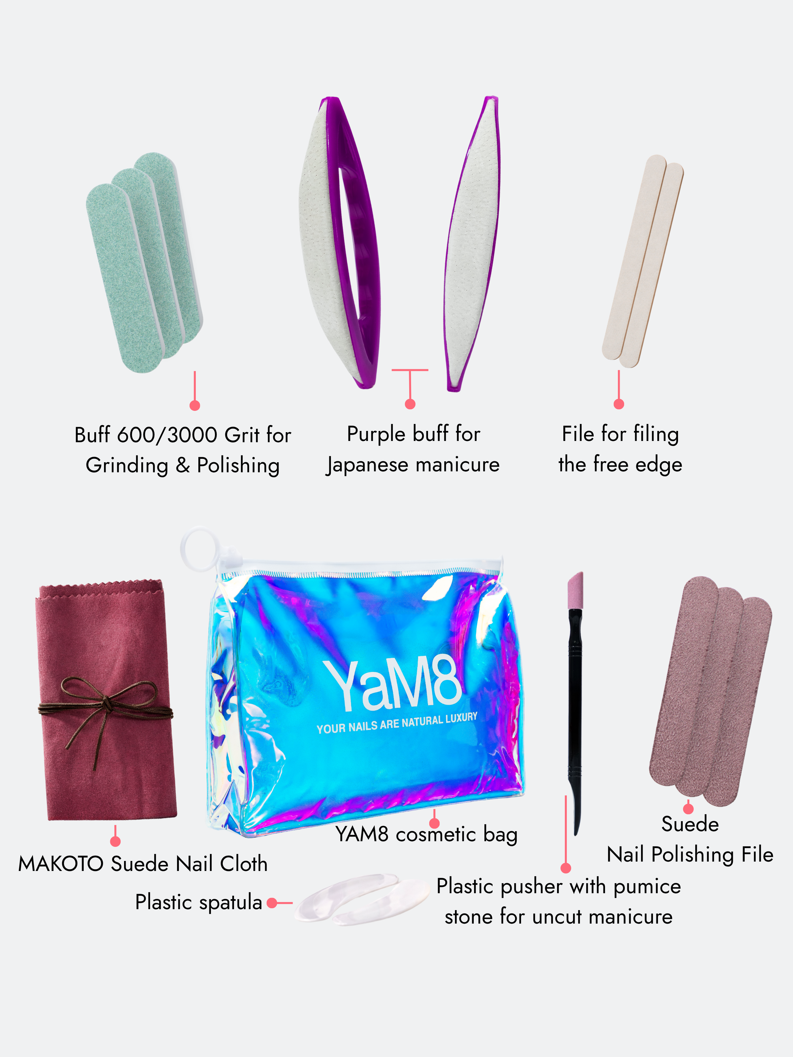 Japanese Manicure Kit Pro Home YaM8 10 ml