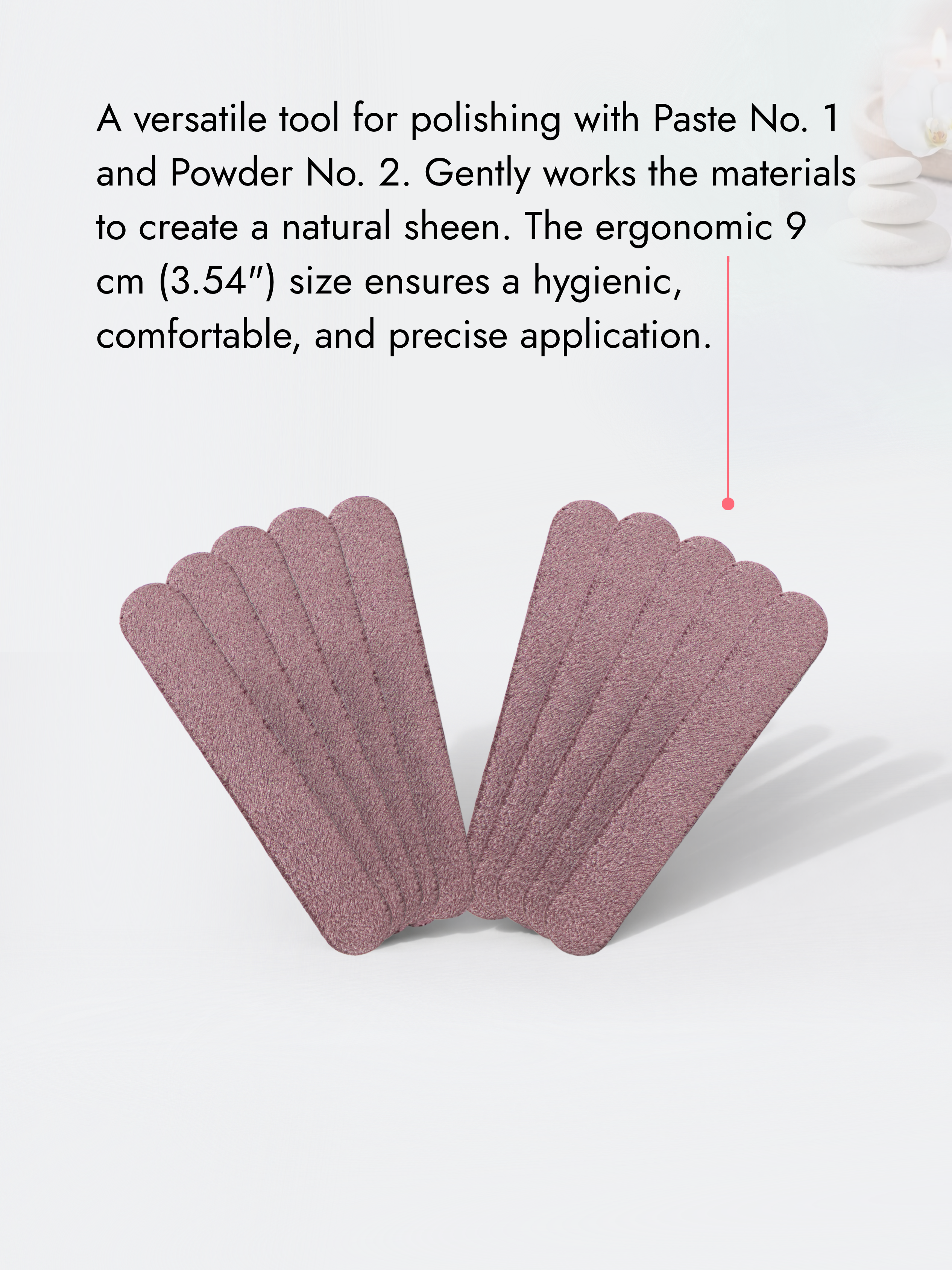 Suede Nail Polishing File – Double-Sided – 12 Pack, 9см (3.54), YaM8