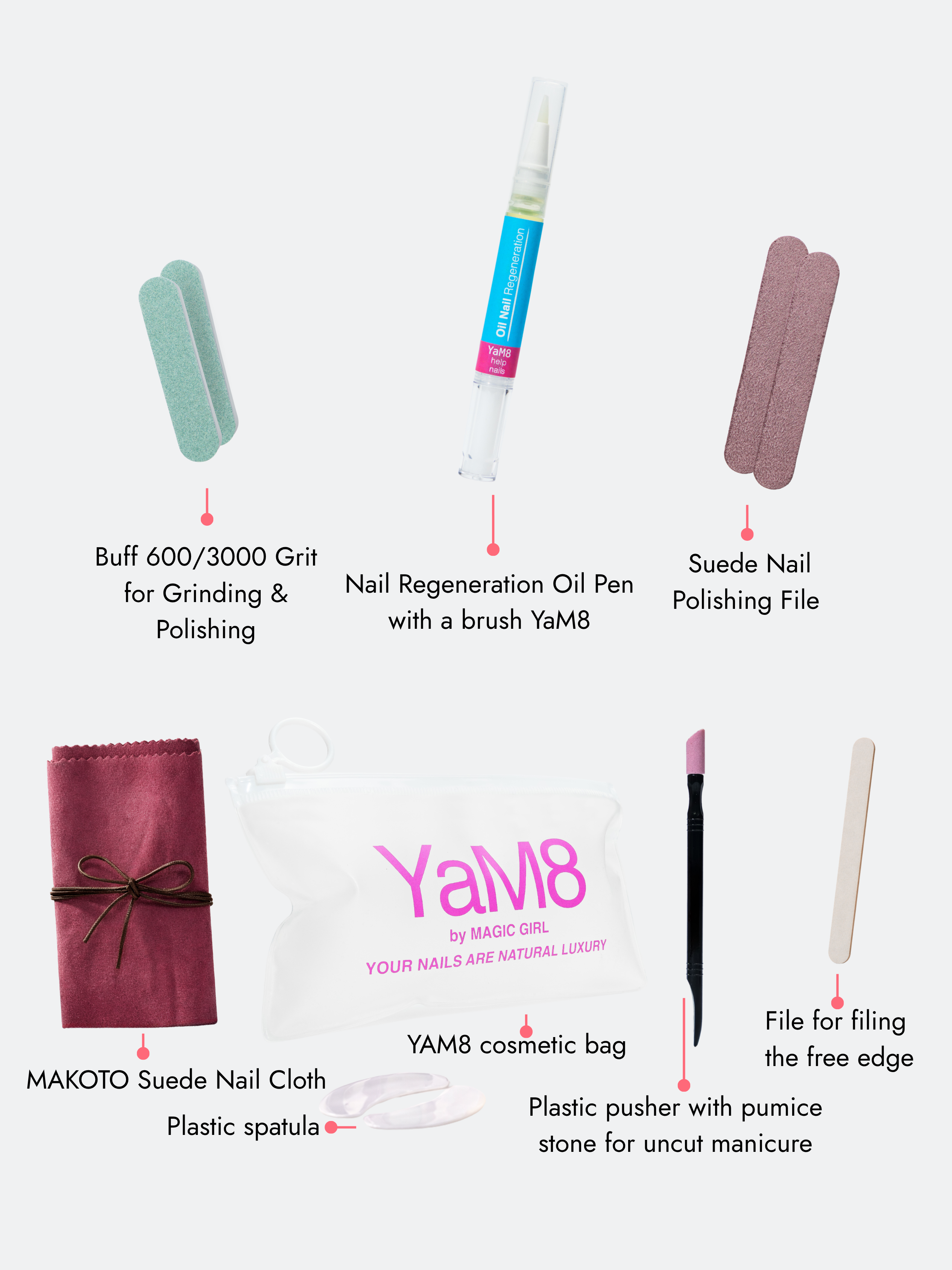 Japanese Manicure Kit Small Set YaM8 5ml