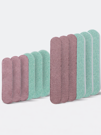 Japanese Manicure Suede &amp; Polishing Buff Set, 6-9 cm – 12 Pack, YaM8