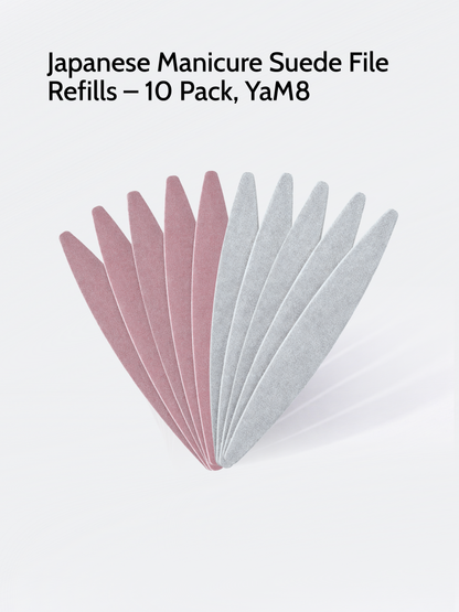 Japanese Manicure Suede File Refills – 10 Pack, YaM8