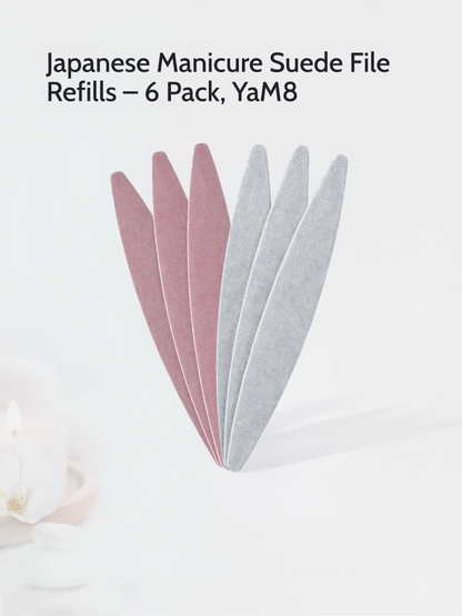 Japanese Manicure Suede File Refills – 6 Pack, YaM8