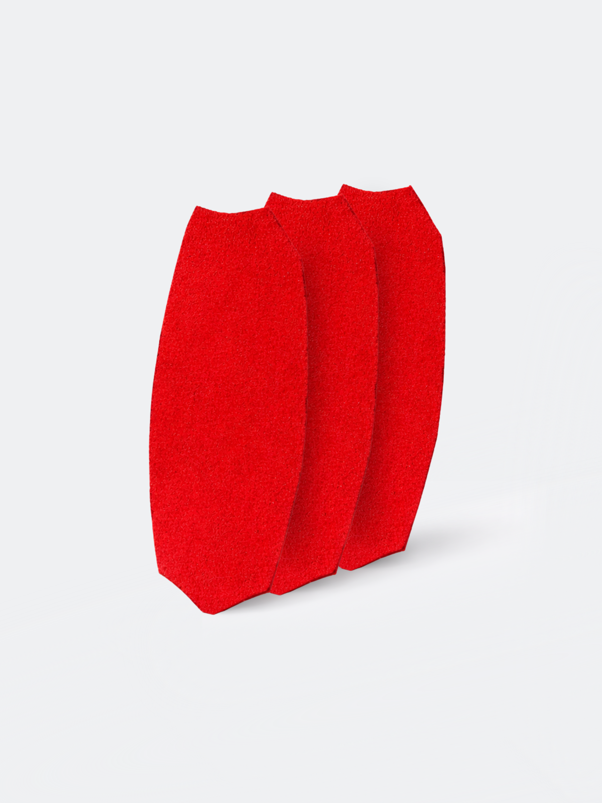 Japanese Manicure Suede Nail File – Replacement Red, 3 Pack, YaM8