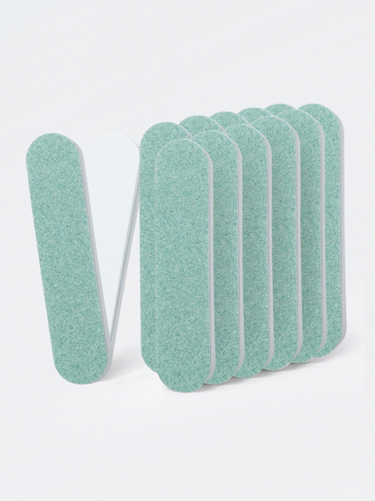 Japanese Manicure Buff Set – 600/3000 Grit for Grinding &amp; Polishing, 9cm - 12 Pack, YaM8