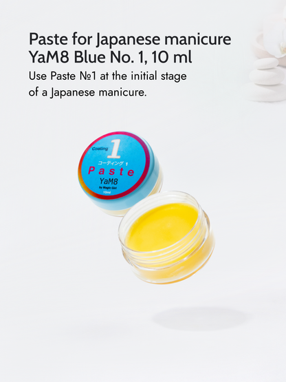 Paste for Japanese manicure YaM8 Blue No. 1, 10 ml