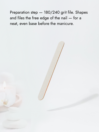 Plastic Cosmetic Spatula - File for filing the free edge