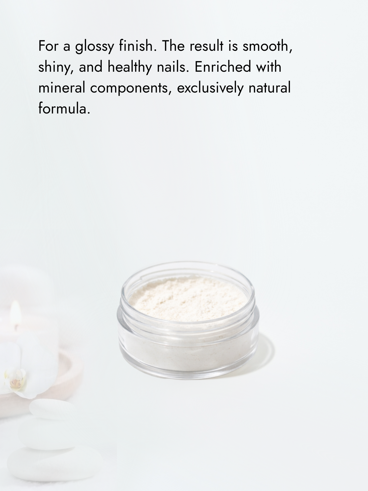 Powder for Japanese manicure YaM8 Pink No. 2, 10 ml