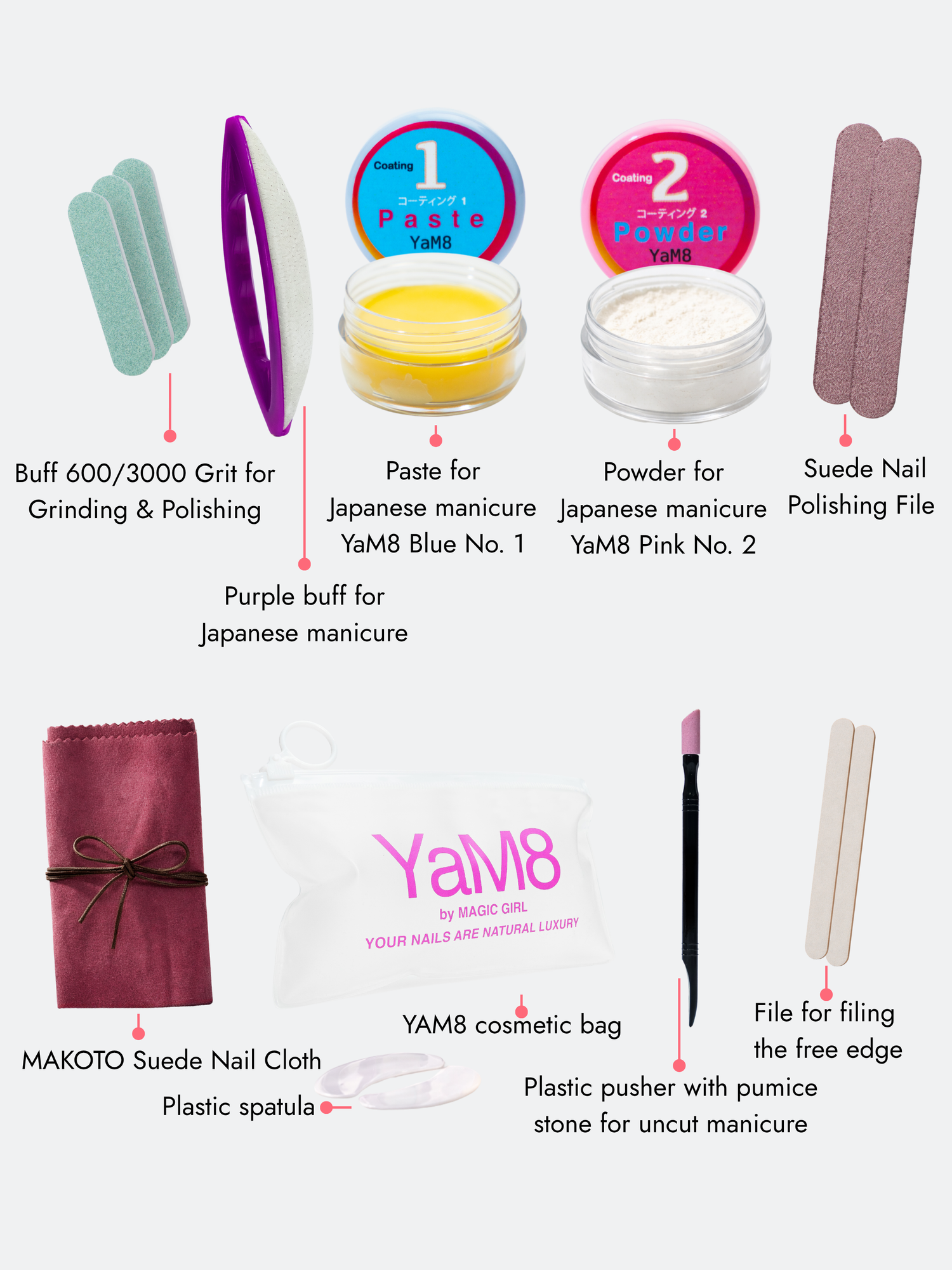 Japanese Manicure Kit Big Set YaM8 10 ml