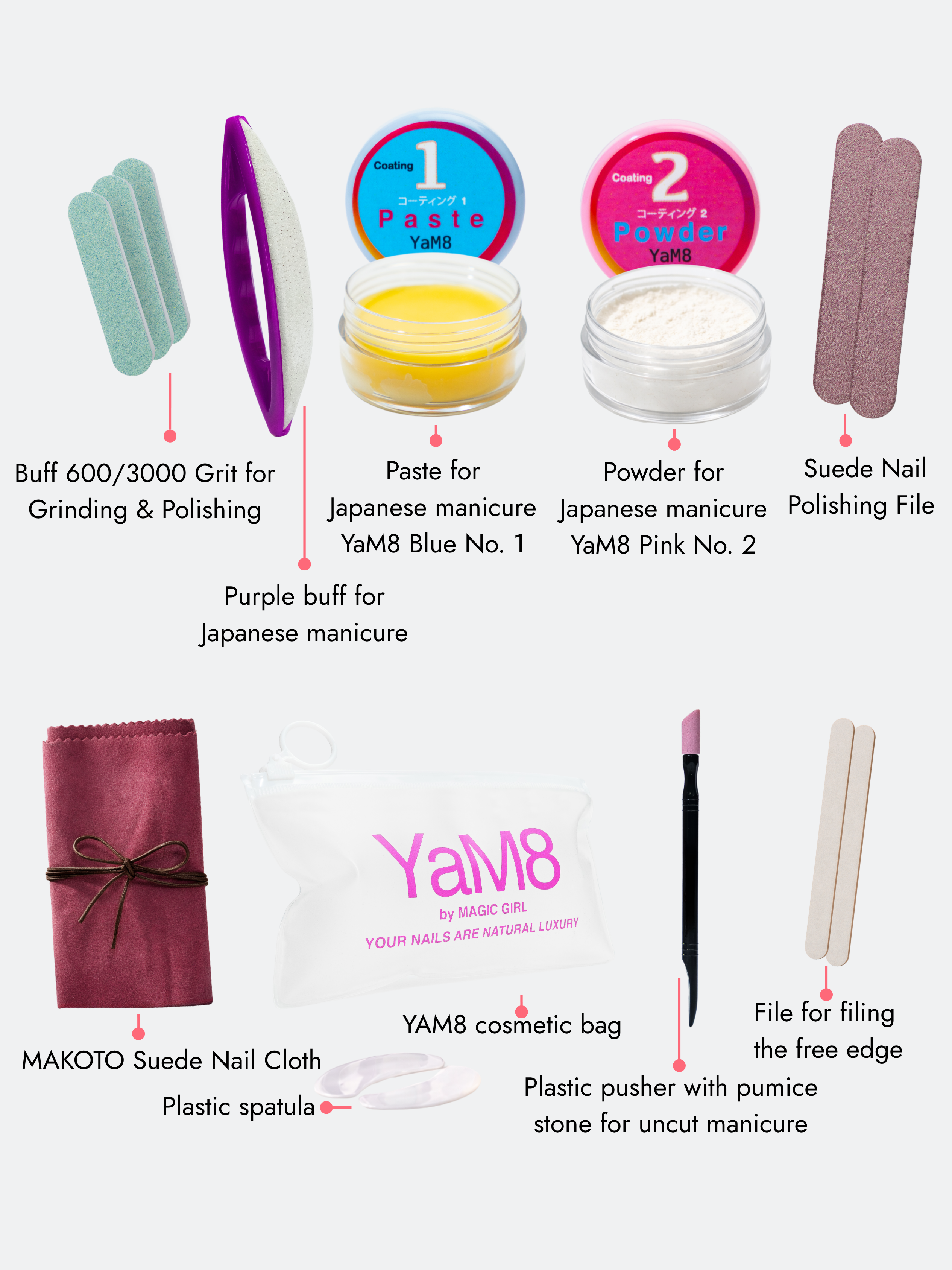 Japanese Manicure Kit Big Set YaM8 10 ml