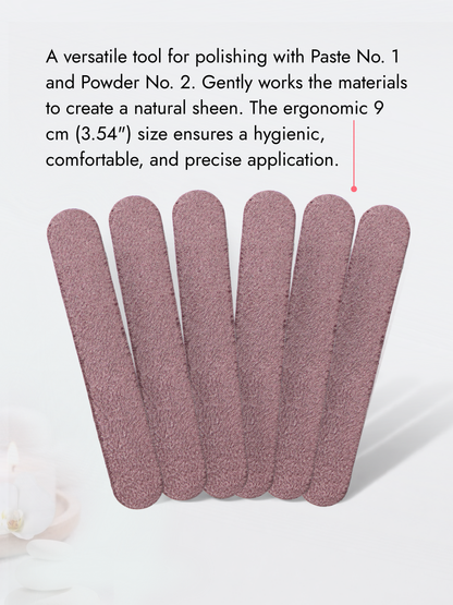 Suede Nail Polishing File – Double-Sided – 6 Pack, 9см (3.54), YaM8